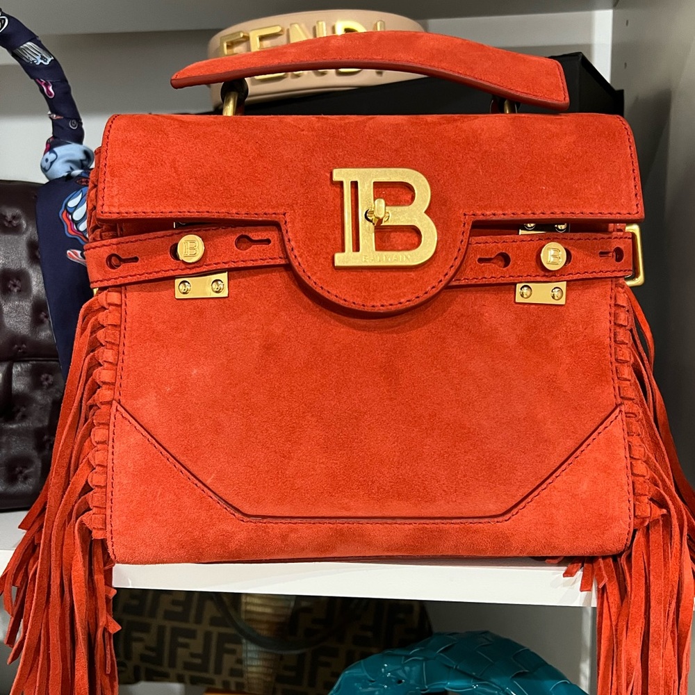 Balmain Suede Bag